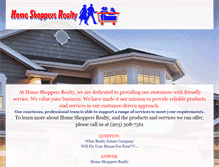 Tablet Screenshot of homeshoppersrealty.com